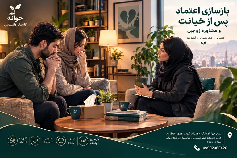 بازسازی اعتماد پس از خیانت و مشاوره زوجین