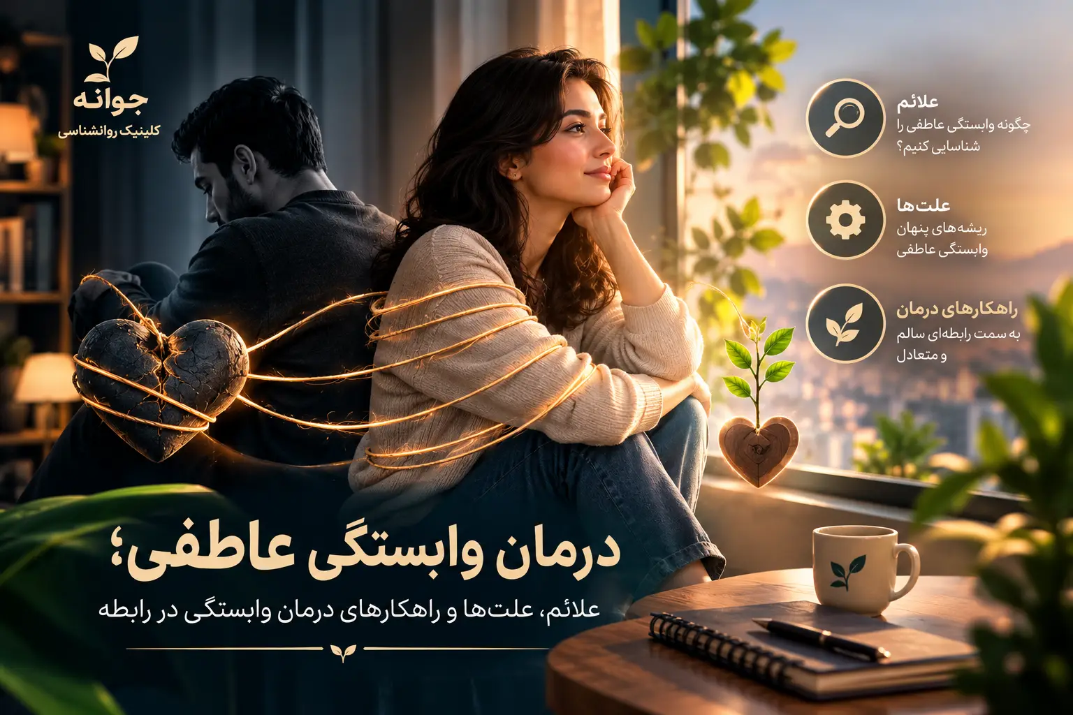 درمان وابستگی عاطفی؛ علائم، علت‌ها و راهکارهای درمان وابستگی در رابطه