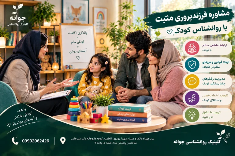 مشاوره فرزندپروری مثبت با روانشناس کودک