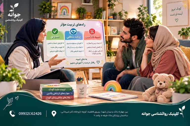 مشاوره والدین درباره تنبیه و تشویق کودک
